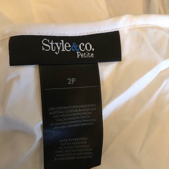 Style & CO white Top - Picture 5 of 5